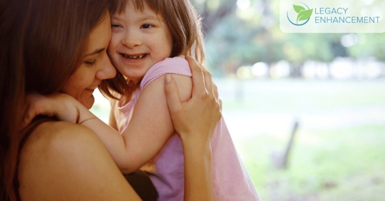 young woman with her daughter